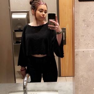 black long sleeve shirt